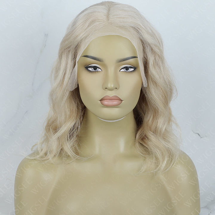Alisa | Wavy Blonde Glueless 13x4 Lace Frontal Wig For Women Human Hair
