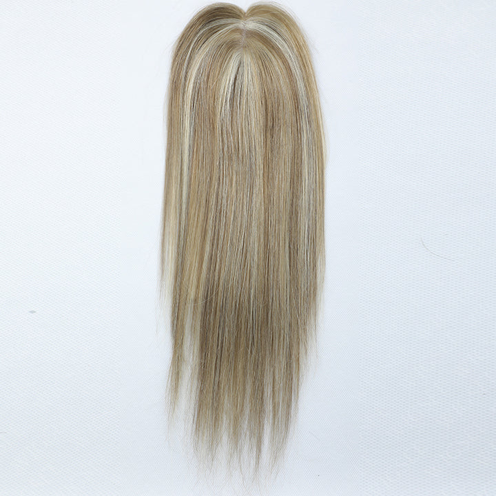 Cassie | Hair Topper Hand Made 3x5 Mono Base Highlight Color For Loss Hair Women Clip Hair Piece